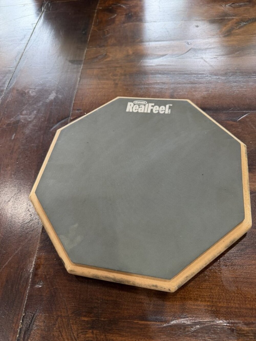 Evans RealFeel Drum Practice Pad 12" Gum Rubber & Neoprene Snare Real Feel